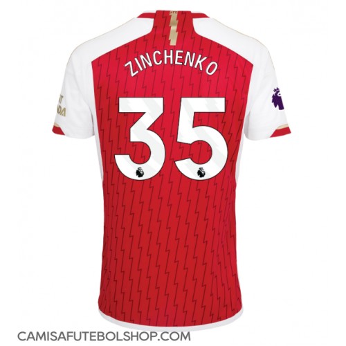 Camisa de time de futebol Arsenal Oleksandr Zinchenko #35 Replicas 1º Equipamento 2023-24 Manga Curta